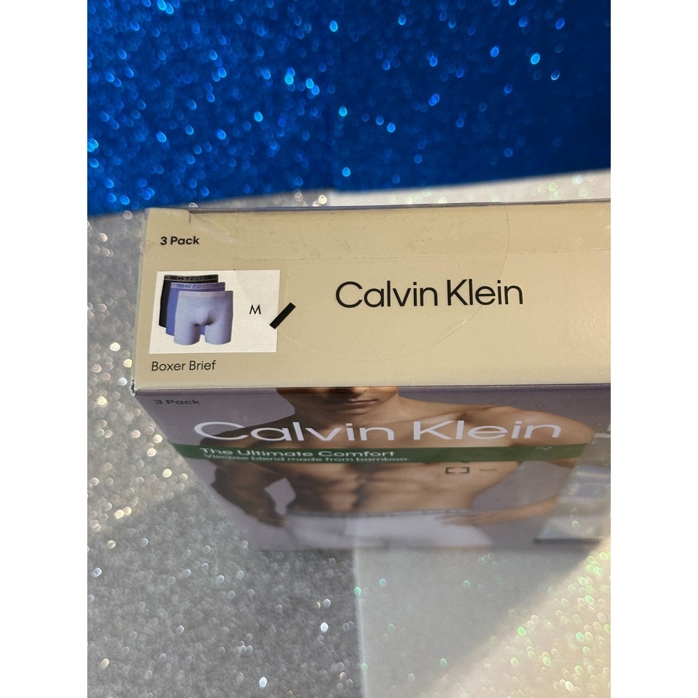 CALVIN KLEIN "THE ULTIMATE COMFORT" Viscose 3 PACK Boxer Brief ~ Size XL 40-42 - Picture 4 of 5